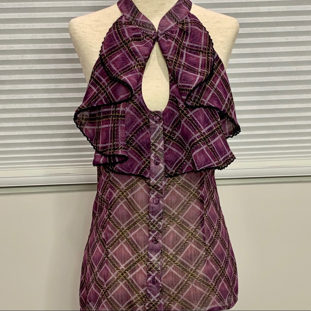 Purple Plaid Arden B. Top